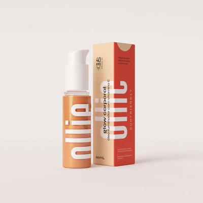 Glow Corporal FPS 40 Nosso Glow Corporal é um óleo iluminador corporal, com FPS 40 e FPUVA 20 que protege a pele dos raios solares e hidrata, deixando-a com aspecto saudável.